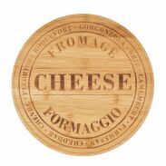 Deska bambusowa do serów 28 cm okrągła - 2