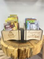 Elegancki Drewniany Organizer na słodkie przyprawy - 9 Przegródek - 4