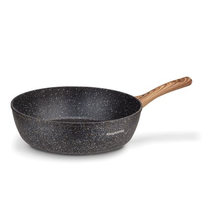 Patelnia tradycyjna GŁĘBOKA 28 cm granitowa