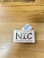 Drewniane pudełko koperta na pieniądze „NIC” - 2