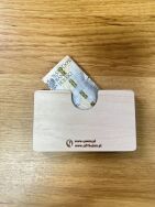 Drewniane pudełko koperta na pieniądze „NIC” - 3