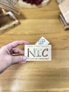 Drewniane pudełko koperta na pieniądze „NIC” - 6