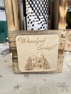 Drewniane Nosidło na Wino z Kieliszkami - 3