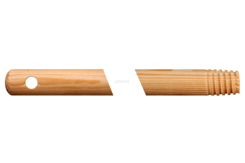 Kij drewniany 120 cm z gwintem